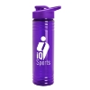 Garyline® Slim Fit RPET Bottle with Drink-Thru Lid - 24 oz. - Transparent violet